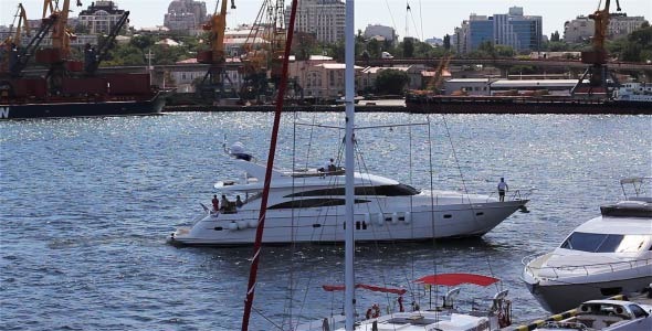Berth Yacht In The Sea Port Berth Yacht In The Sea Port