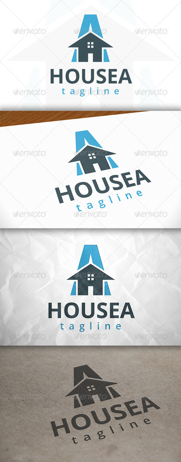 GraphicRiver House A Letter Logo 8643435 GraphicRiver House A Letter Logo 8643435
