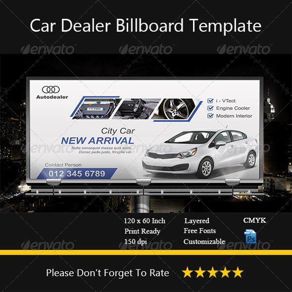 GraphicRiver Car Dealer Billboard 8631011 GraphicRiver Car Dealer Billboard 8631011