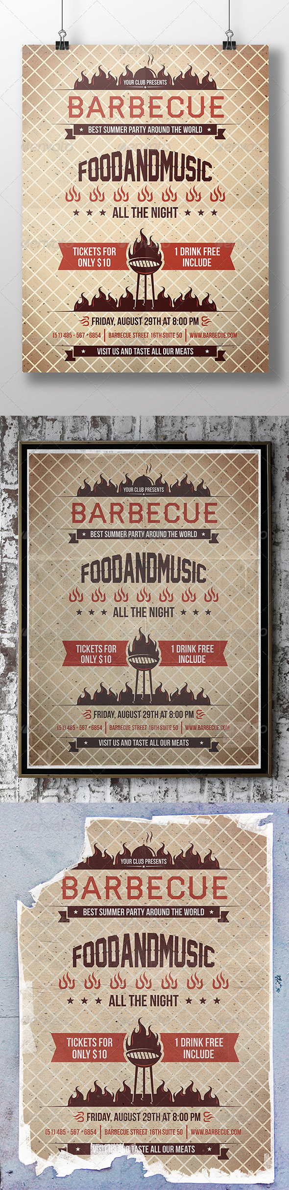 GraphicRiver BBQ Hot Summer Party Flyer 8643497 GraphicRiver BBQ Hot Summer Party Flyer 8643497