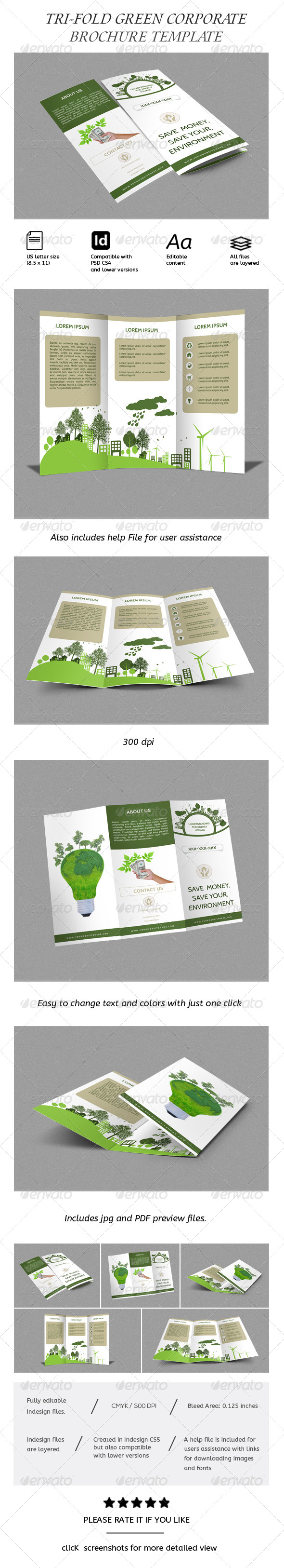 Green Energy Tri-fold Business Brochure Green Energy Tri-fold Business Brochure