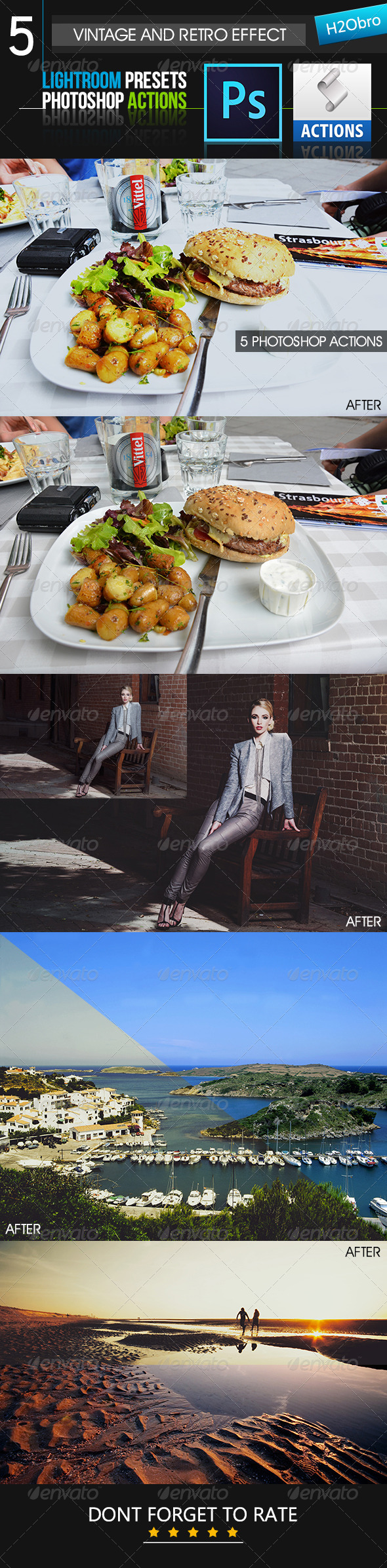 GraphicRiver 5 Vintage and Retro Photoshop Actions 8643562 GraphicRiver 5 Vintage and Retro Photoshop Actions 8643562