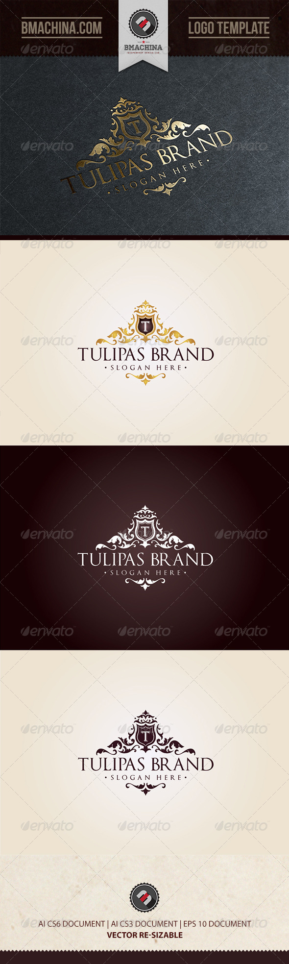 GraphicRiver Tulipas Brand Logo Template 8645360 GraphicRiver Tulipas Brand Logo Template 8645360