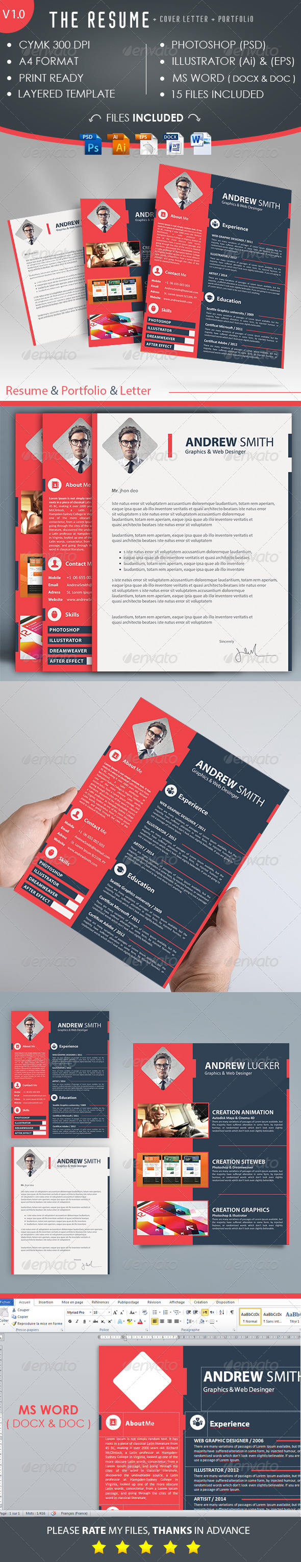 GraphicRiver The Resume & Letter Cover & Portfolio V 1.0 8637480 GraphicRiver The Resume & Letter Cover & Portfolio V 1.0 8637480