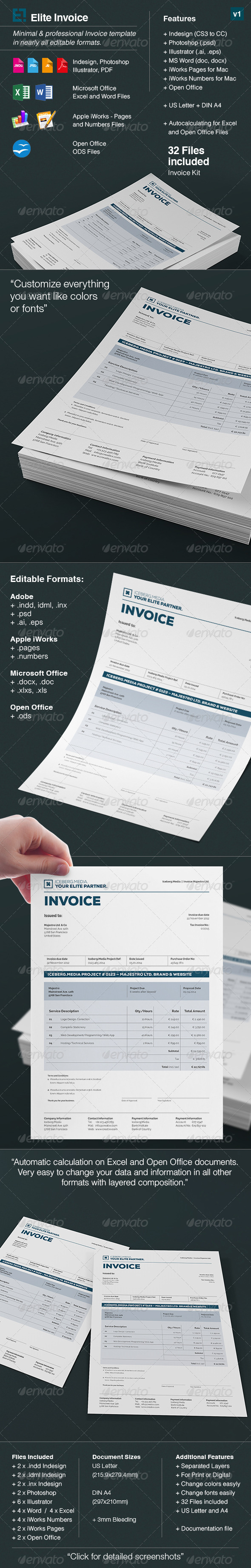 GraphicRiver Elite Invoices 8645702 GraphicRiver Elite Invoices 8645702