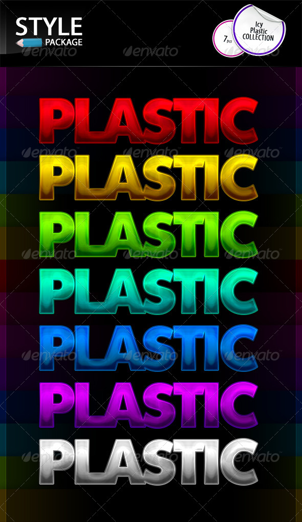 GraphicRiver Icy Plastic Styles 8635806 GraphicRiver Icy Plastic Styles 8635806