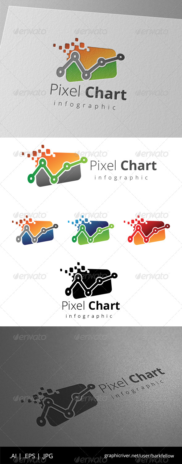 GraphicRiver Pixel Chart Economy Logo 8646206 GraphicRiver Pixel Chart Economy Logo 8646206