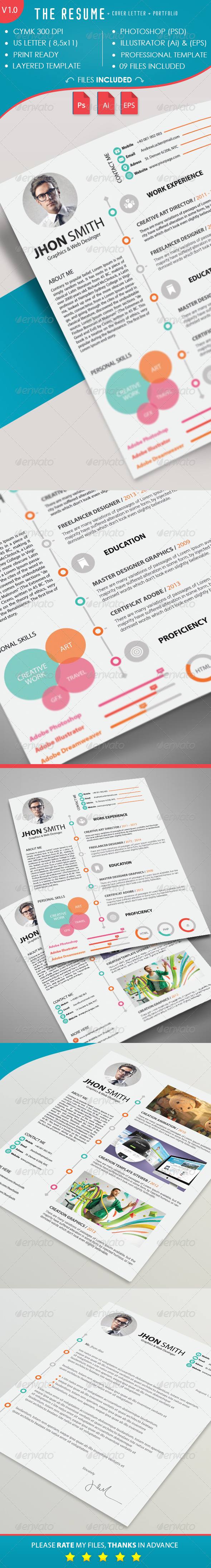 GraphicRiver The Resume & Letter Cover & Portfolio V 1.1 8646410 GraphicRiver The Resume & Letter Cover & Portfolio V 1.1 8646410