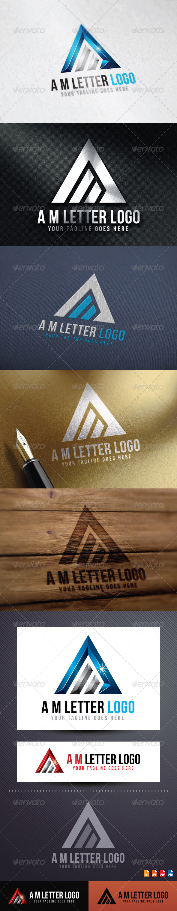 GraphicRiver A M Letter Logo 8646538 GraphicRiver A M Letter Logo 8646538