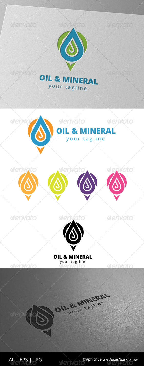 GraphicRiver Oil Water Mineral Logo 8646556 GraphicRiver Oil Water Mineral Logo 8646556