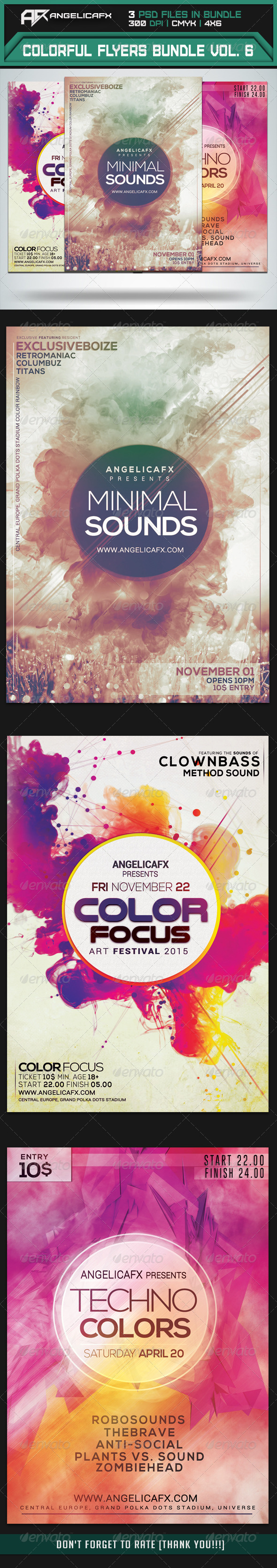 GraphicRiver Colorful Flyers Bundle Vol 6 8646569 GraphicRiver Colorful Flyers Bundle Vol 6 8646569
