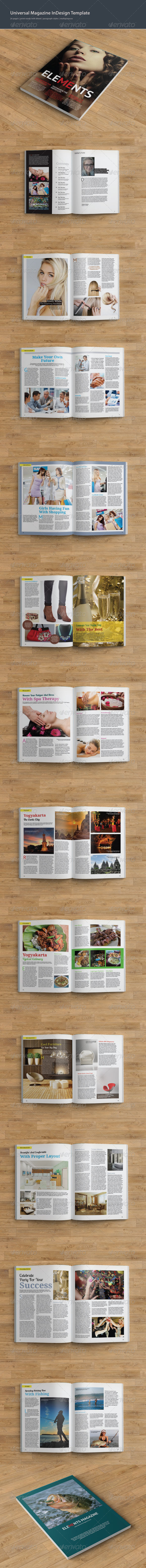 GraphicRiver Elements Magazine Template 8646623 GraphicRiver Elements Magazine Template 8646623