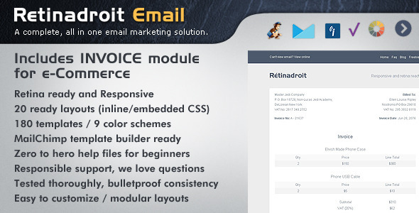 Responsive Email Template & Invoice Template