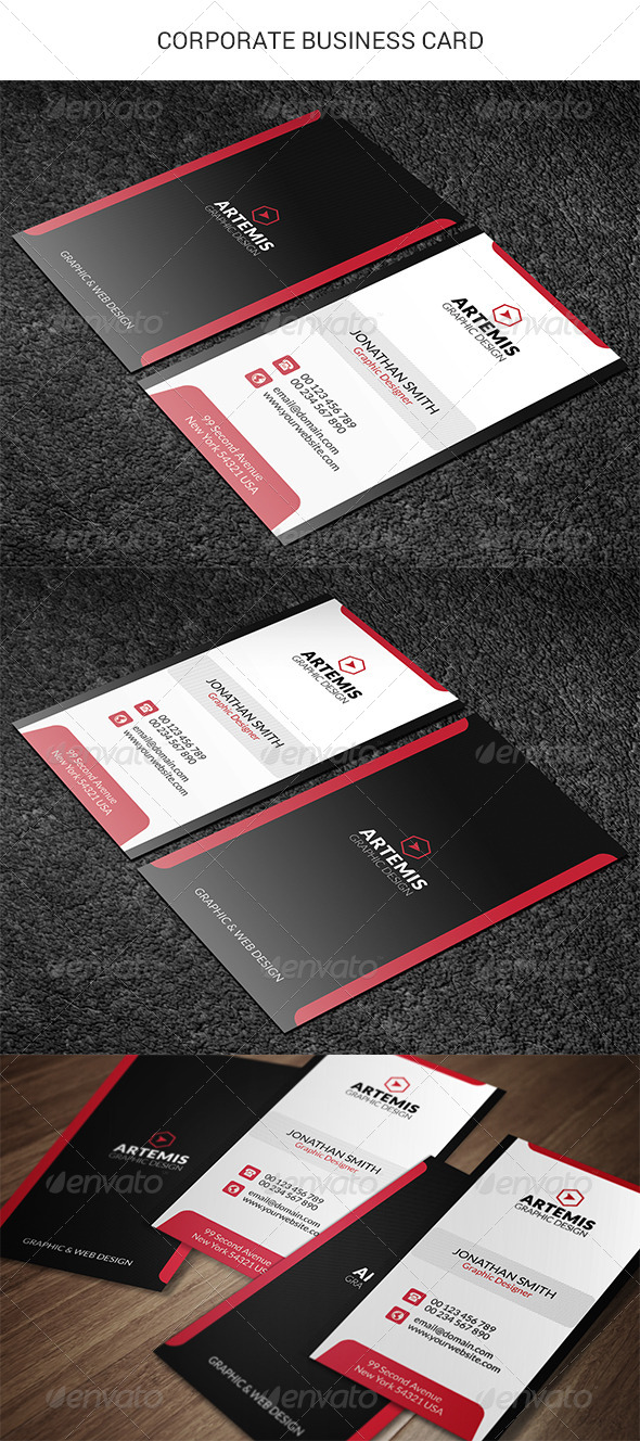 GraphicRiver Corporate Business Card 8646813 GraphicRiver Corporate Business Card 8646813