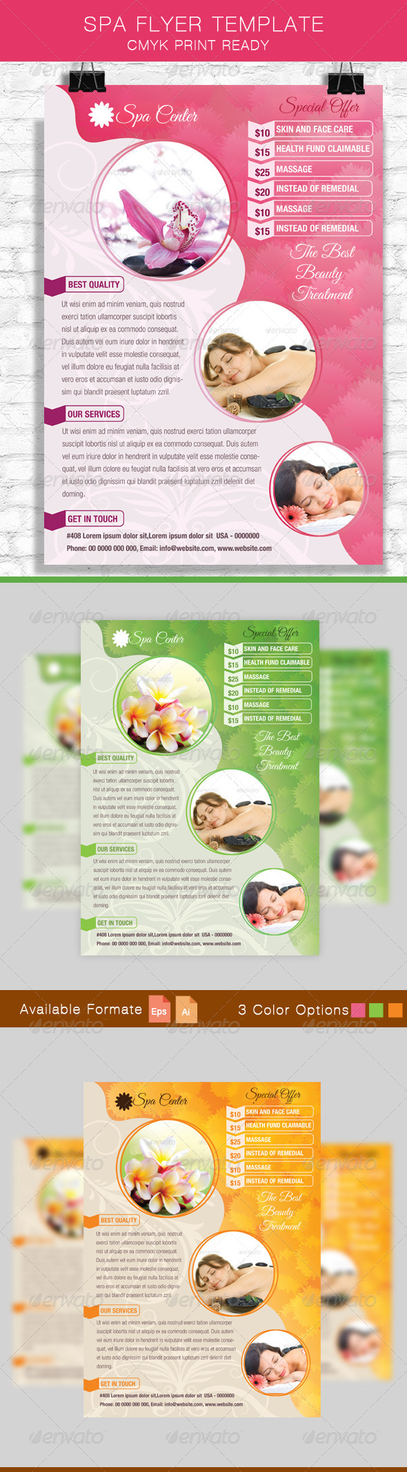 GraphicRiver Spa Flyer Template 8640321 GraphicRiver Spa Flyer Template 8640321