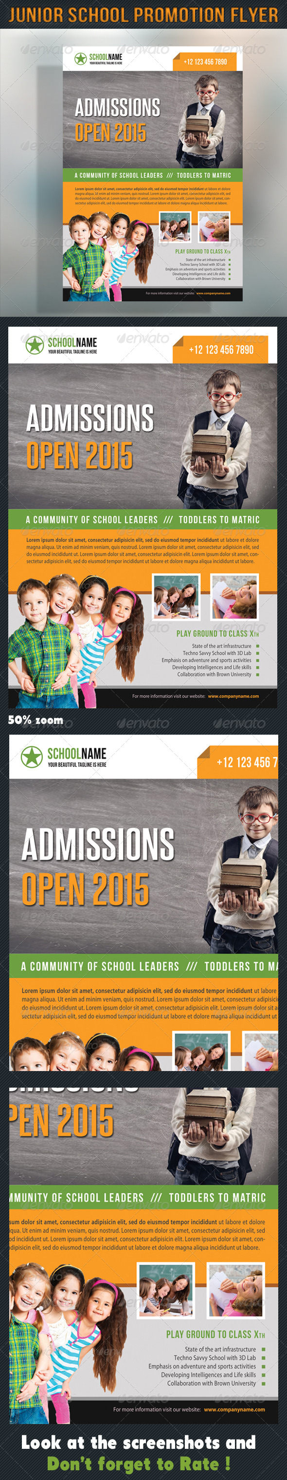 GraphicRiver Junior School Promotion Flyer 10 8644283 GraphicRiver Junior School Promotion Flyer 10 8644283
