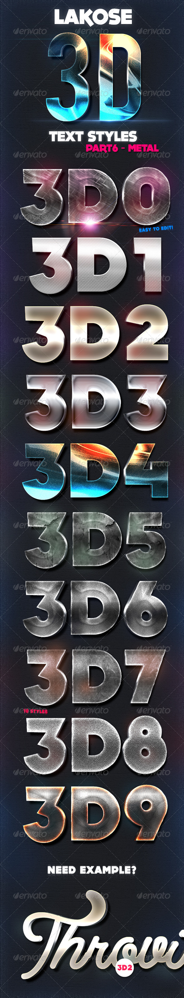 GraphicRiver Lakose 3D Text Styles Part 6 8655334 GraphicRiver Lakose 3D Text Styles Part 6 8655334