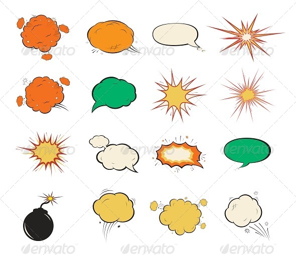 GraphicRiver Vintage Comic Speech Bubbles 8655674 GraphicRiver Vintage Comic Speech Bubbles 8655674