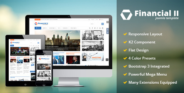 Financial II - Responsive Financial Joomla Theme