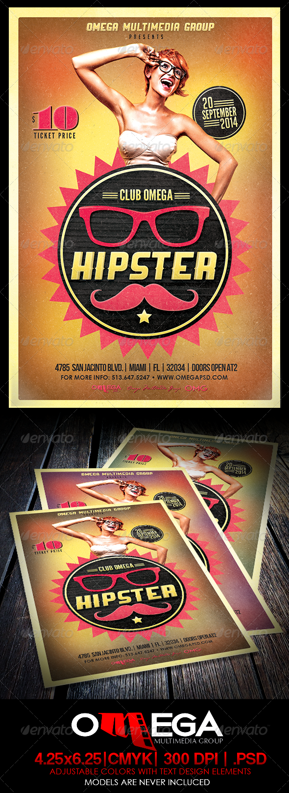 GraphicRiver Hipster Party 8643997 GraphicRiver Hipster Party 8643997
