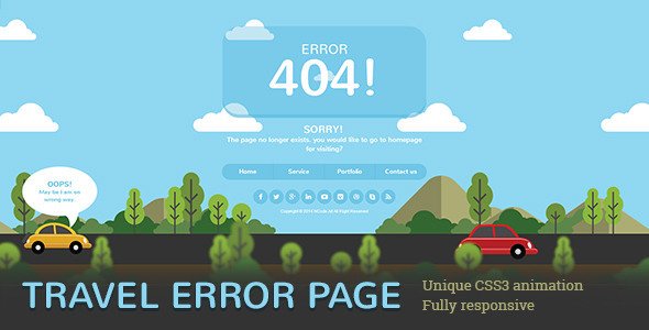 Travel Error Page