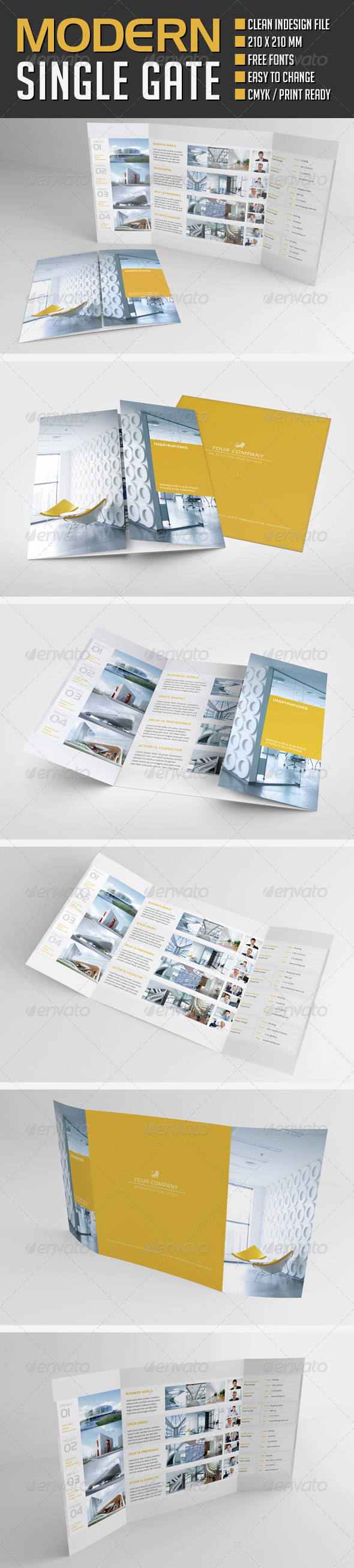 GraphicRiver Modern Project Gate Fold Flyer 8658891 GraphicRiver Modern Project Gate Fold Flyer 8658891