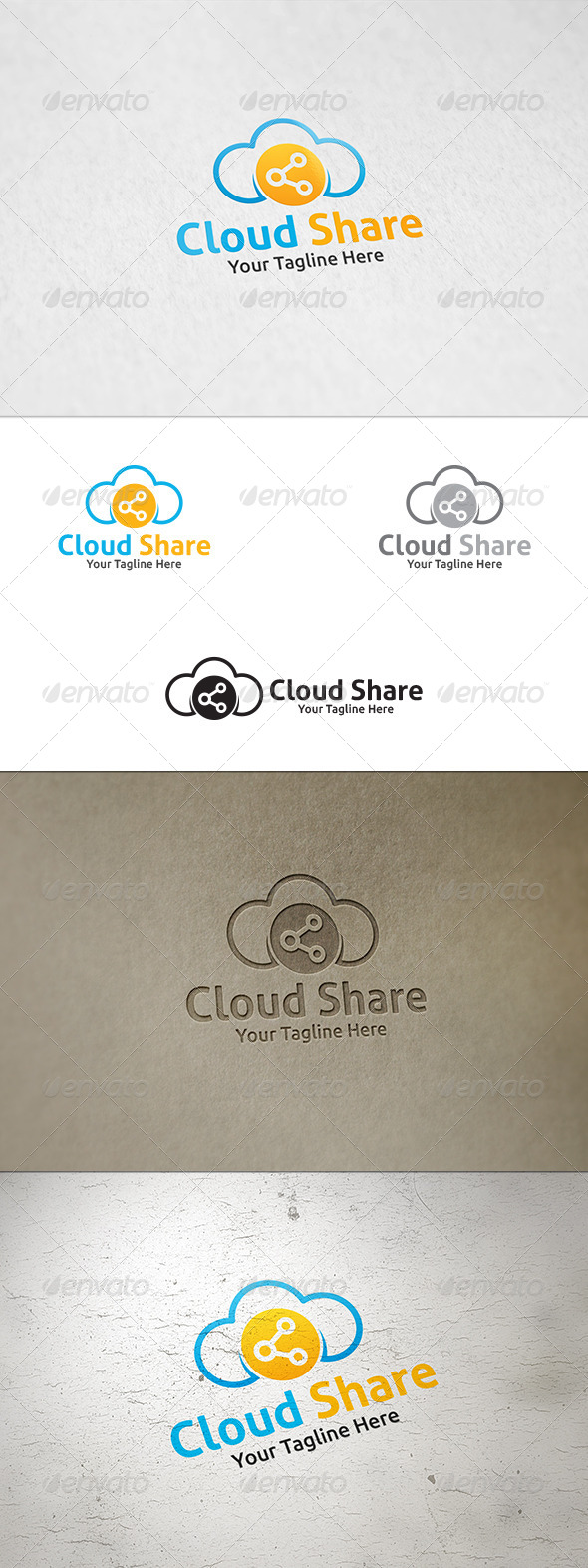 GraphicRiver Cloud Share Logo Template 8659083 GraphicRiver Cloud Share Logo Template 8659083