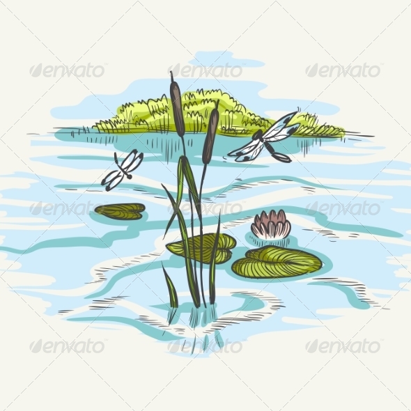 GraphicRiver Natural Background of Green Reeds 8659197 GraphicRiver Natural Background of Green Reeds 8659197