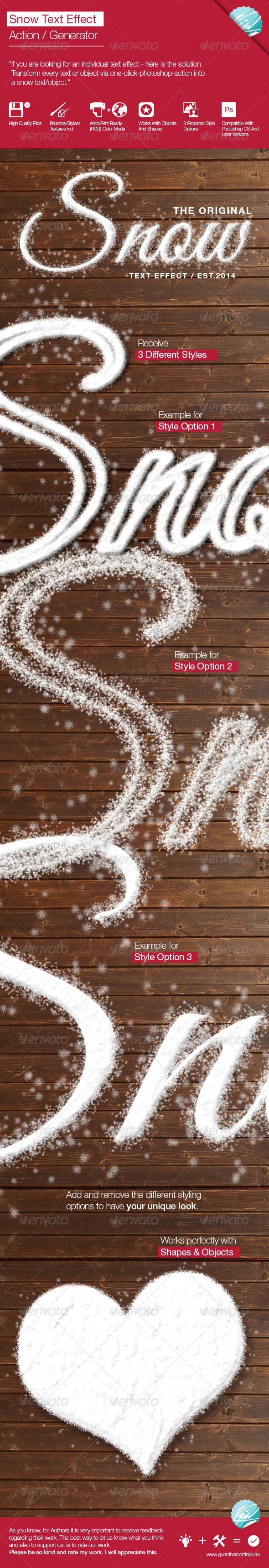 GraphicRiver Snow Text Effect Generator 8660412 GraphicRiver Snow Text Effect Generator 8660412