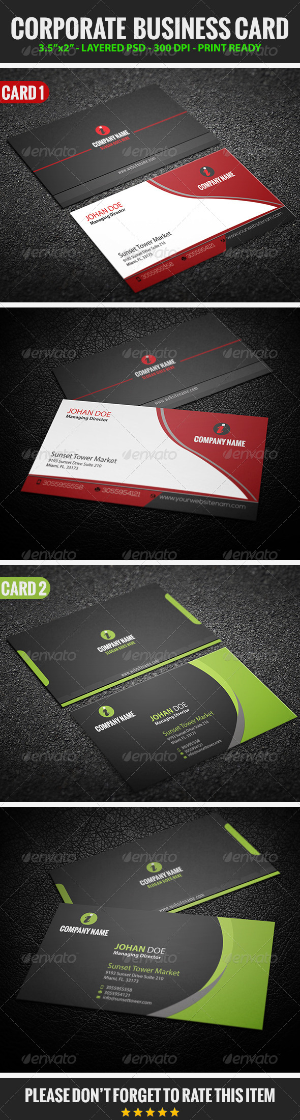 GraphicRiver Corporate Business Card Bundle 8657230 GraphicRiver Corporate Business Card Bundle 8657230