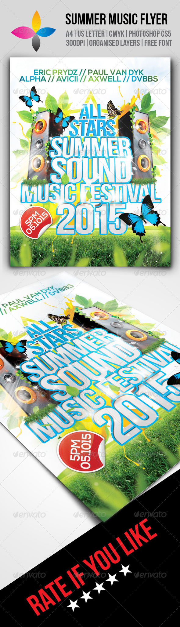 GraphicRiver Summer Music Flyer 8646812 GraphicRiver Summer Music Flyer 8646812