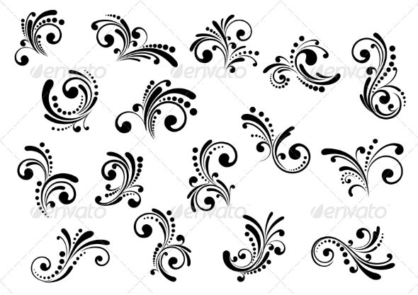 GraphicRiver Floral Motifs and Design Elements 8661408 GraphicRiver Floral Motifs and Design Elements 8661408