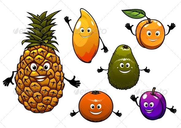 Cartoon Fruit Set