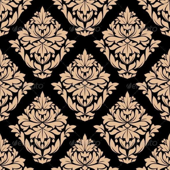 GraphicRiver Beige Colored Floral Seamless Pattern 8661472 GraphicRiver Beige Colored Floral Seamless Pattern 8661472