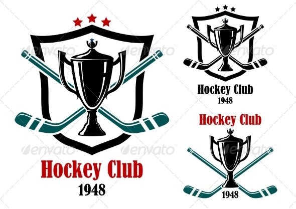 GraphicRiver Ice Hockey Emblems 8661509 GraphicRiver Ice Hockey Emblems 8661509
