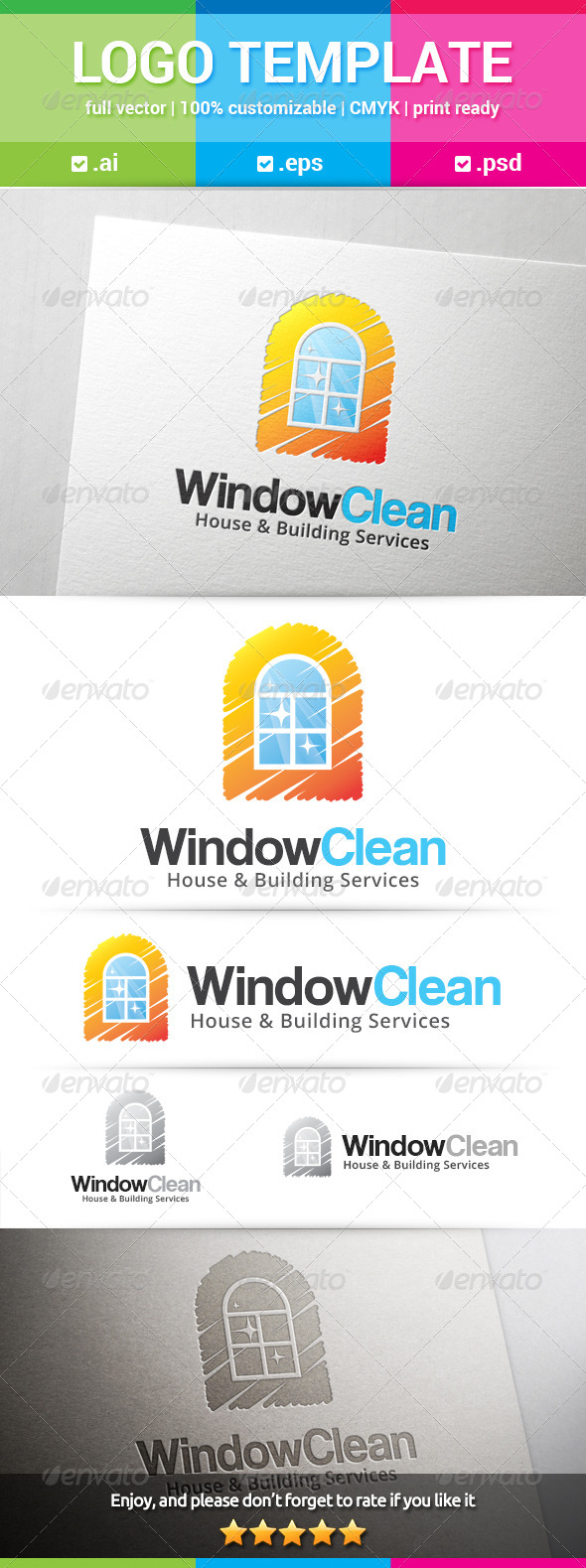GraphicRiver Window Clean Logo 8661530 GraphicRiver Window Clean Logo 8661530