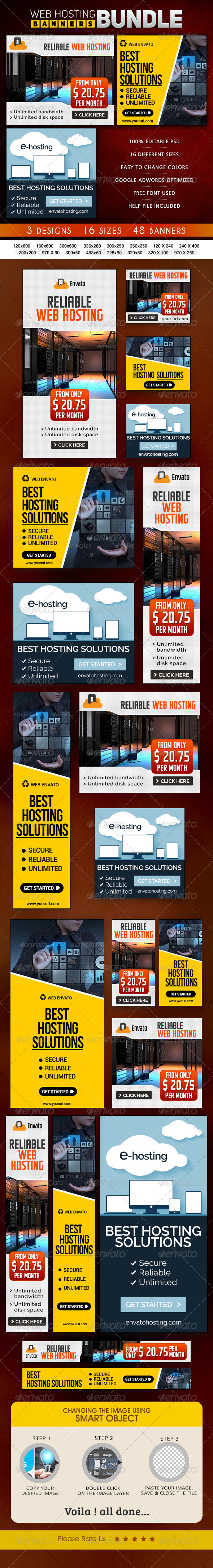 GraphicRiver Web Hosting Banner Bundle 3 Sets 8662164 GraphicRiver Web Hosting Banner Bundle 3 Sets 8662164