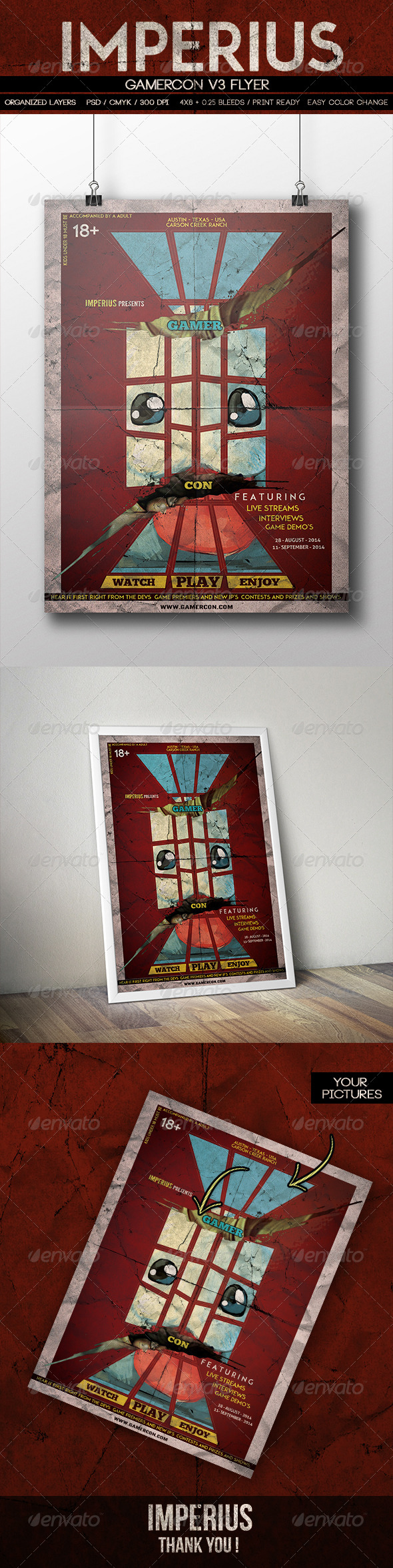 GraphicRiver GamerCon V3 8664239 GraphicRiver GamerCon V3 8664239