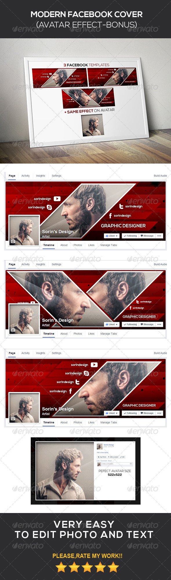 GraphicRiver Modern Facebook Cover 8664610 GraphicRiver Modern Facebook Cover 8664610