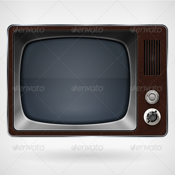 GraphicRiver Vintage TV Vector Illustration 8664924 GraphicRiver Vintage TV Vector Illustration 8664924
