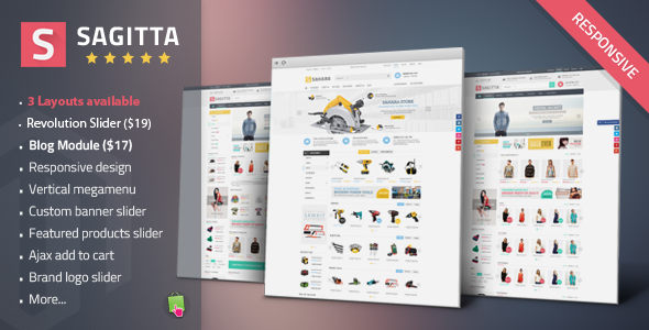 Sagitta - Mega Store Responsive PrestashopTheme