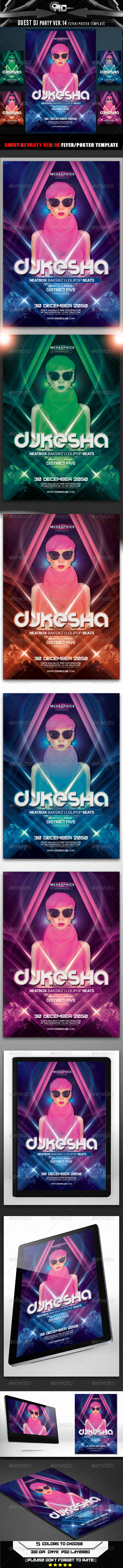 GraphicRiver Guest DJ Party Ver.14 Flyer Poster Template 8676166 GraphicRiver Guest DJ Party Ver.14 Flyer Poster Template 8676166