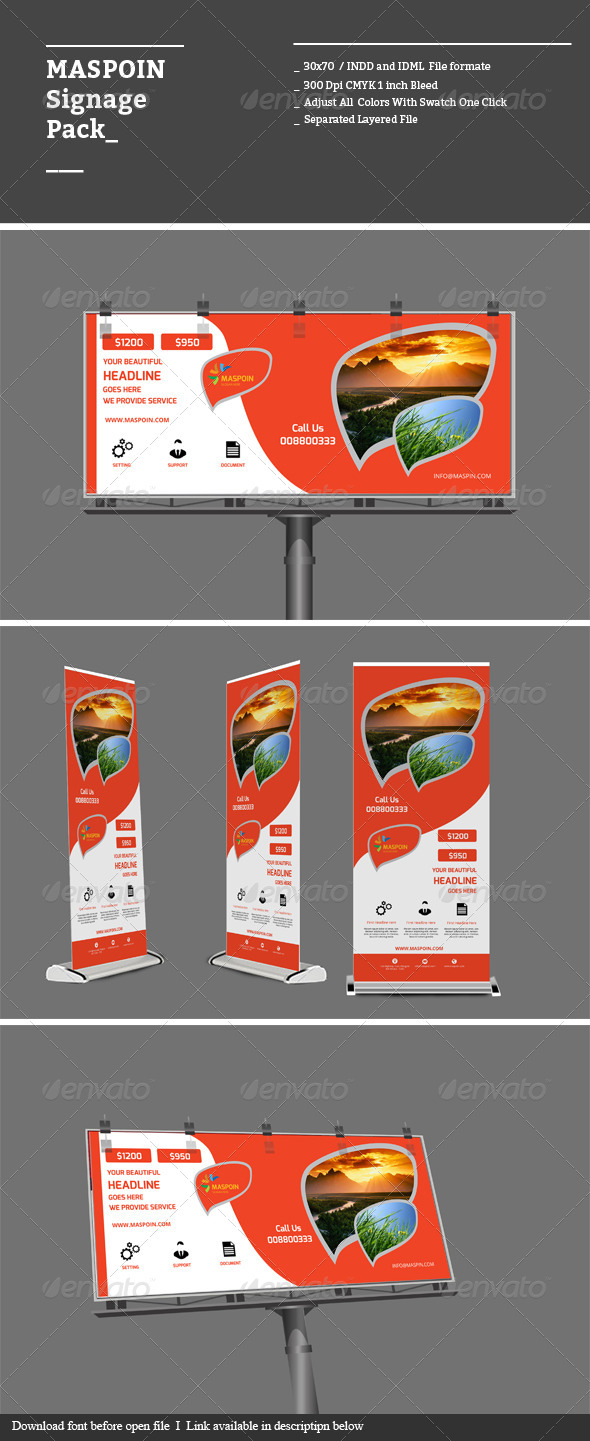 GraphicRiver Maspoin Signage Pack 8676182 GraphicRiver Maspoin Signage Pack 8676182