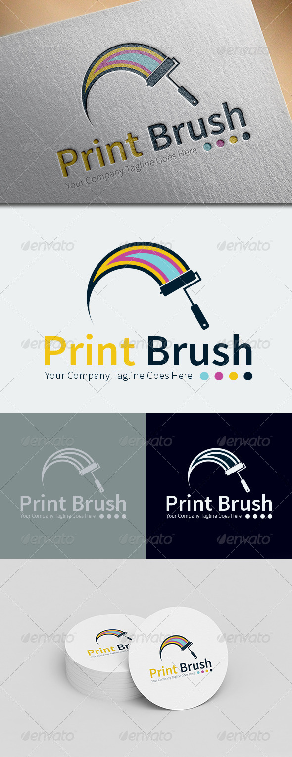 GraphicRiver Print Brush Logo Template 8676189 GraphicRiver Print Brush Logo Template 8676189
