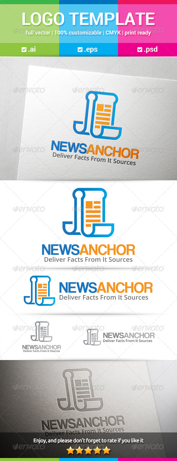 GraphicRiver News Anchor Logo 8676240 GraphicRiver News Anchor Logo 8676240