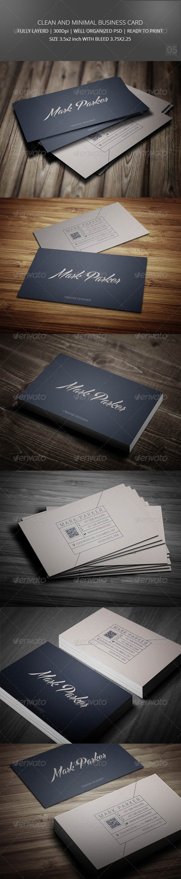 GraphicRiver Clean and Minimal Business Card vol-4 8676452 GraphicRiver Clean and Minimal Business Card vol-4 8676452