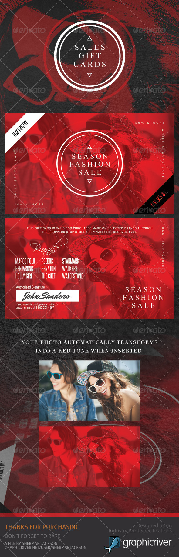 GraphicRiver Sales & Discounts Gift & Offer Card 8676511 GraphicRiver Sales & Discounts Gift & Offer Card 8676511