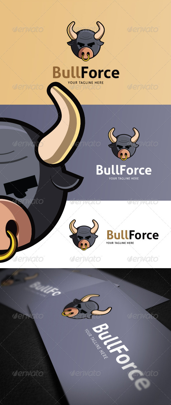 GraphicRiver Bull Force Logo Template 8676524 GraphicRiver Bull Force Logo Template 8676524