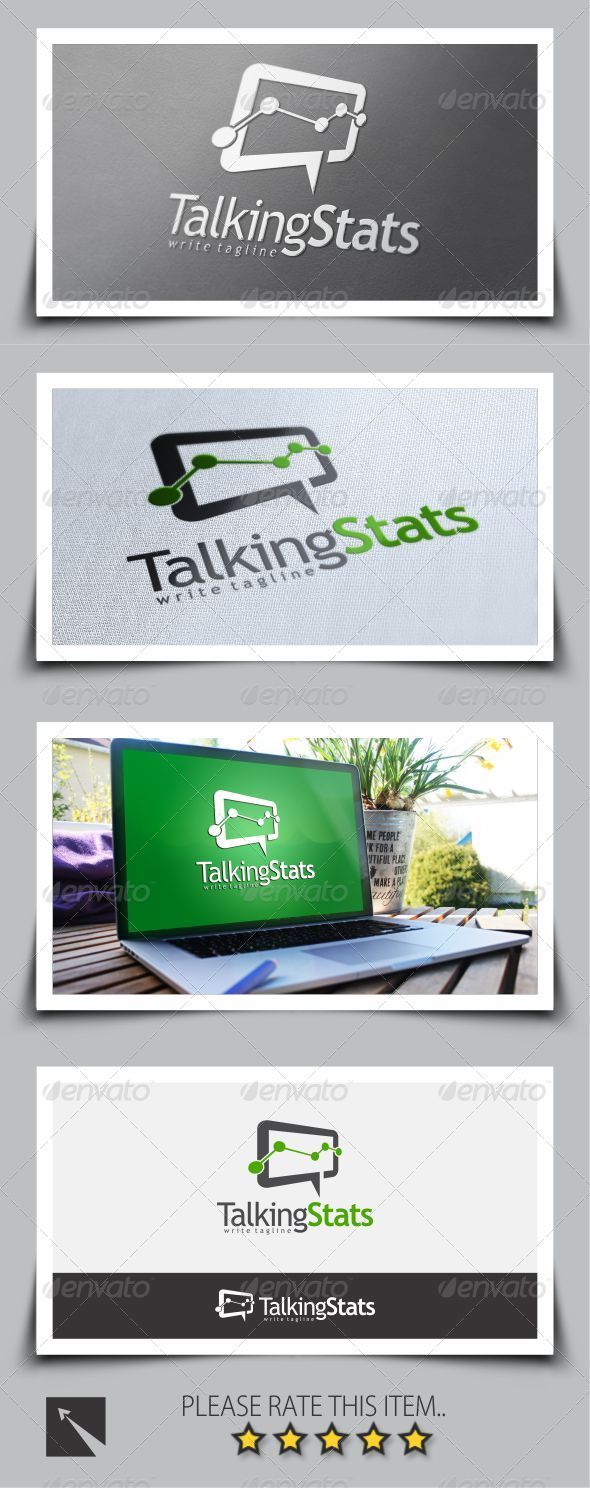 GraphicRiver Talking Stat Logo Template 8676558 GraphicRiver Talking Stat Logo Template 8676558