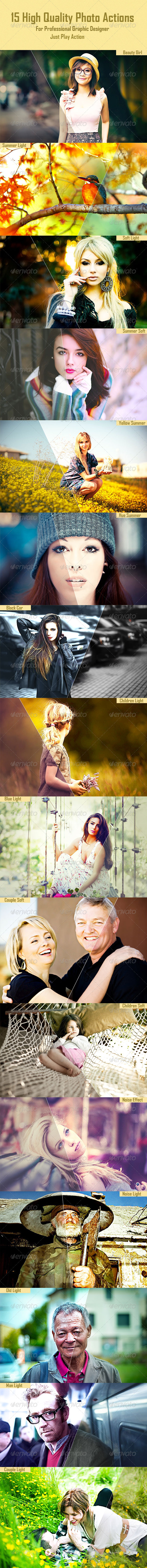 GraphicRiver 15 High Quality Photo Actions 8676653 GraphicRiver 15 High Quality Photo Actions 8676653